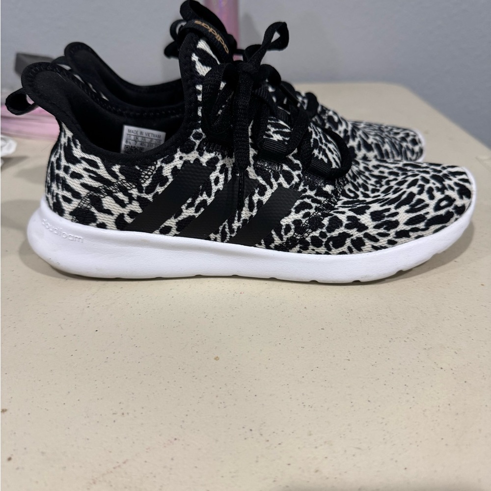 adidas Black and White Athletic Shoes